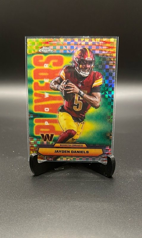 2025 Topps Chrome #PP-3 Jayden Daniels Power Players X-Fractor