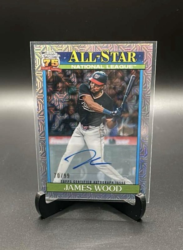 2026 Topps Series 2 James Wood Auto /99 Chrome Mojo 1991 All Star Nationals