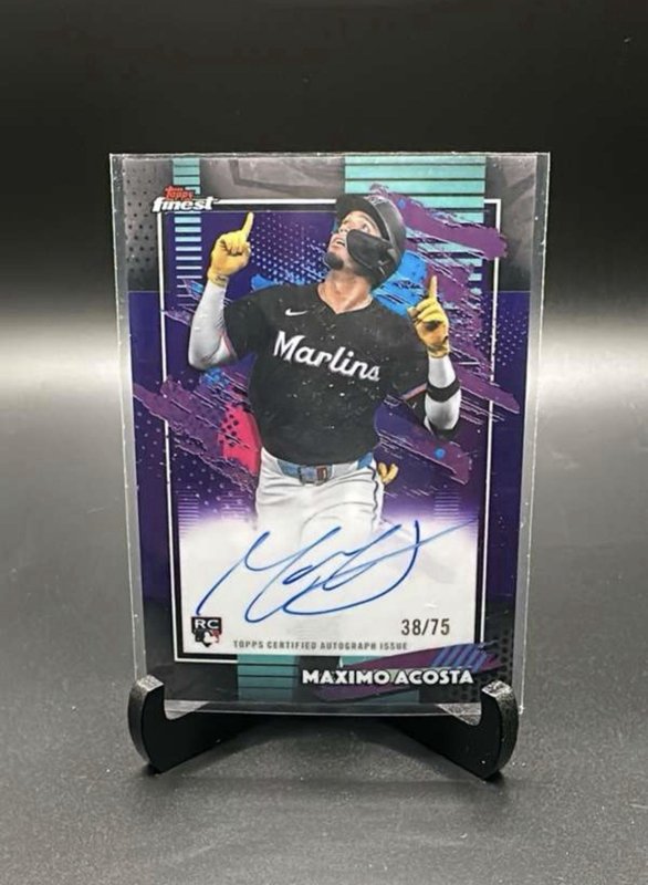 Maximo Acosta 2026 Topps Finest Purple Auto /75 #FA-MA RC