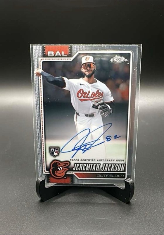 2026 Topps Chrome Jeremiah Jackson Rookie Auto RA-JJ Orioles