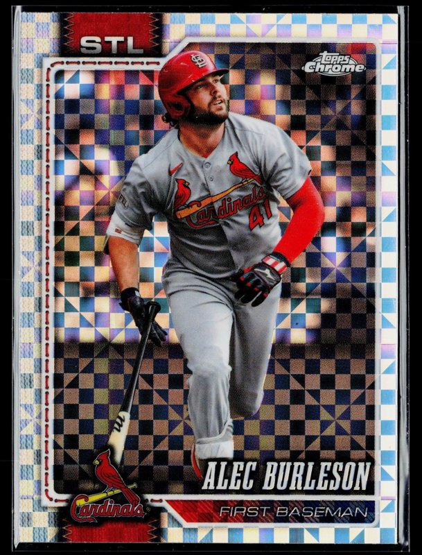 2026 Topps Chrome #156 Alec Burleson X-Fractors