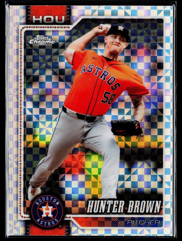 2026 Topps Chrome #285 Hunter Brown X-Fractors