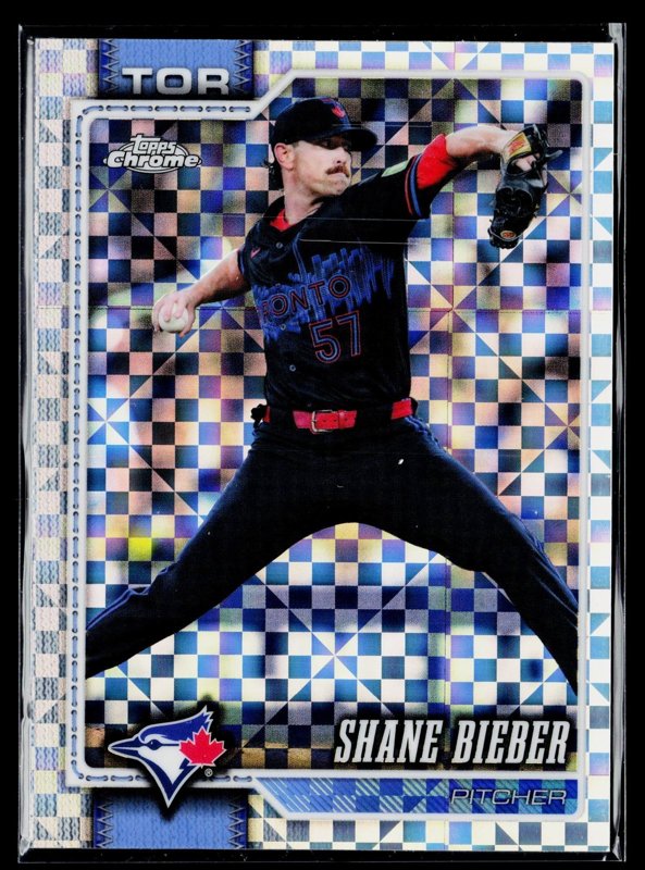 2026 Topps Chrome #21 Shane Bieber X-Fractors