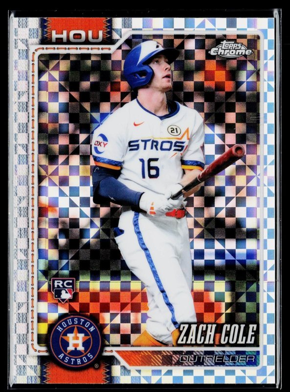 2026 Topps Chrome #107 Zach Cole X-Fractors