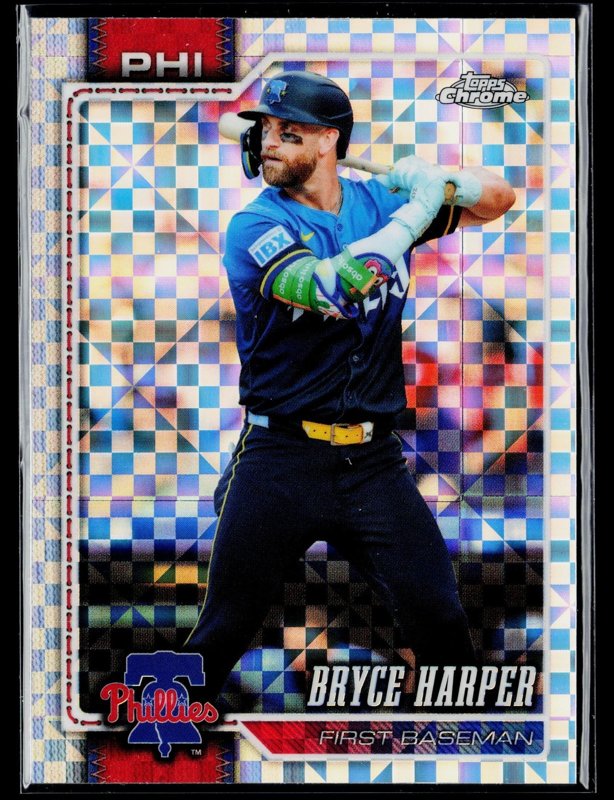 2026 Topps Chrome #244 Bryce Harper X-Fractors