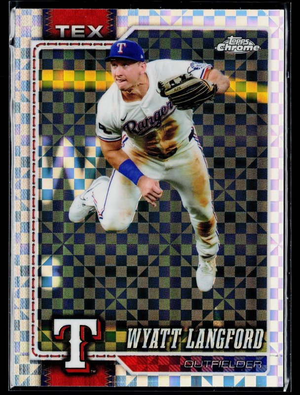 2026 Topps Chrome #213 Wyatt Langford X-Fractors