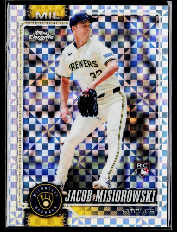 2026 Topps Chrome #196 Jacob Misiorowski X-Fractors