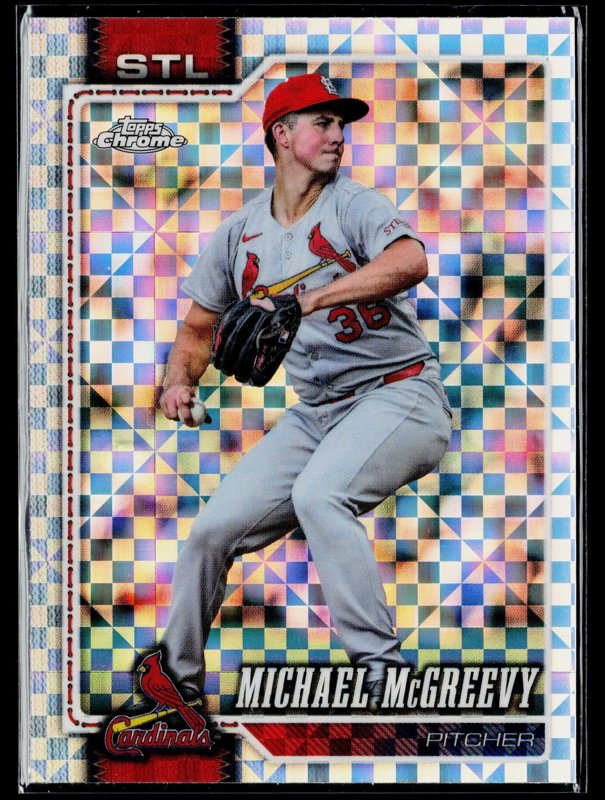 2026 Topps Chrome #90 Michael McGreevy X-Fractors