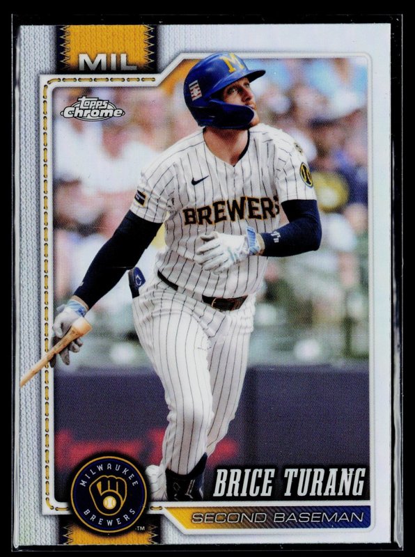 2026 Topps Chrome #4 Brice Turang Refractors