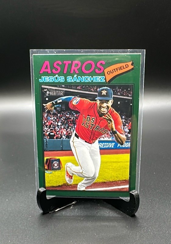 2026 Topps Heritage #176 Jesús Sánchez Dark Green