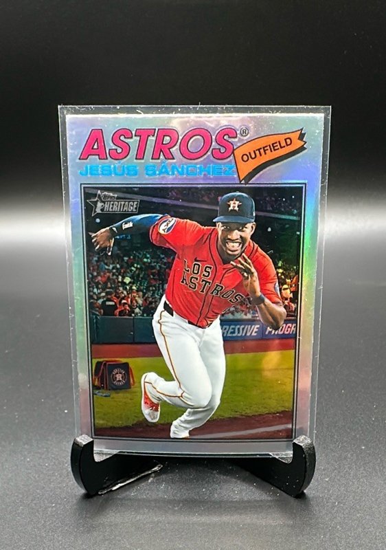 2026 Topps Heritage #176 Jesús Sánchez Chrome Refractors