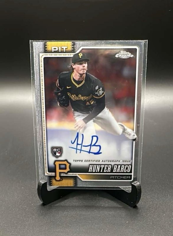 Hunter Barco Rookie Autograph #RA-HBA - 2026 Topps Chrome RC Pittsburgh Pirates