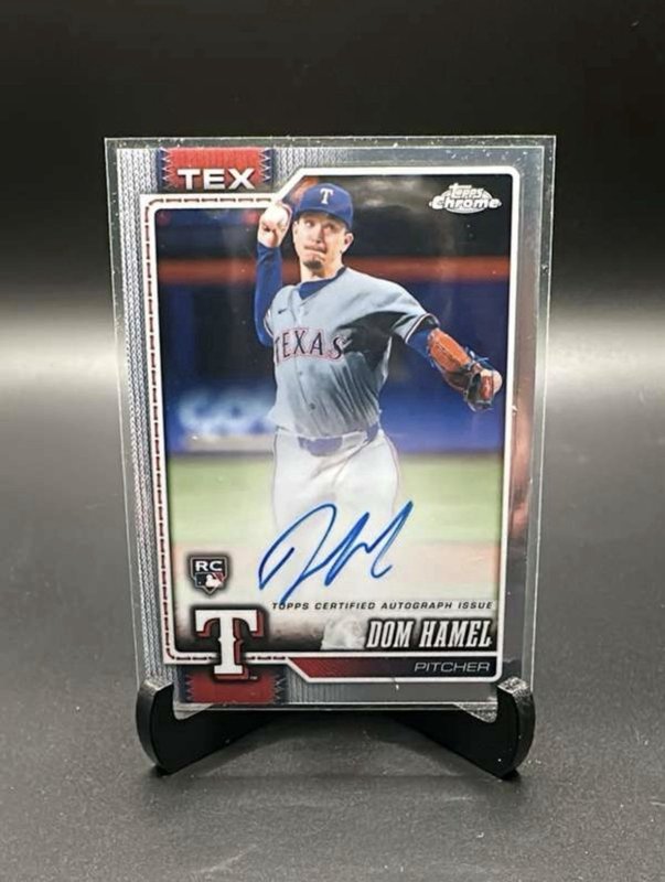 2026 Topps Chrome Dom Hamel RC Autograph #RA-DH Texas Rangers