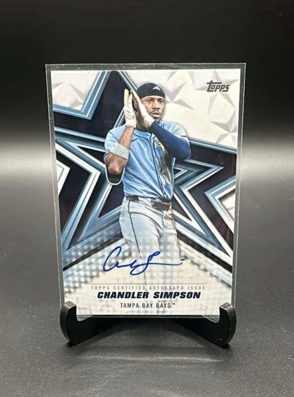 Topps 2026 Baseball Stars Autographs Chandler Simpson BSA2-CS Tampa Bay Rays