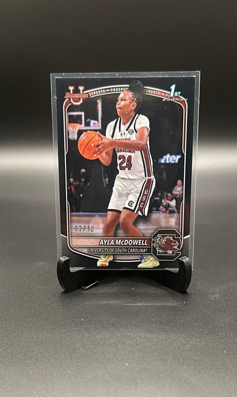 2025-26 Bowman #BPP-84 Ayla McDowell Prospects Black Border #/10