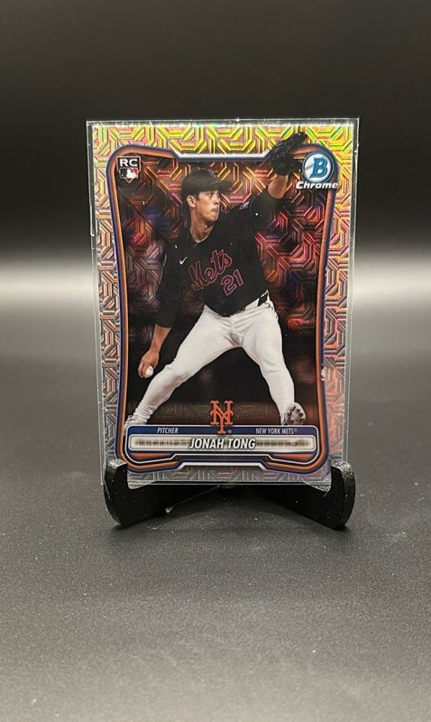 2026 Bowman #65 Jonah Tong Chrome Mojo Refractors