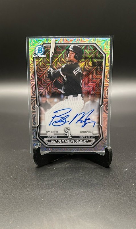2026 Bowman #BMA-BM Braden Montgomery Chrome Autographs Mojo Refractors