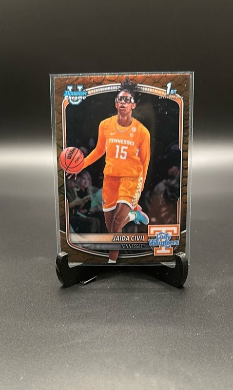 2025-26 Bowman #BCP-74 Jaida Civil Chrome Prospects Reptilian Refractor