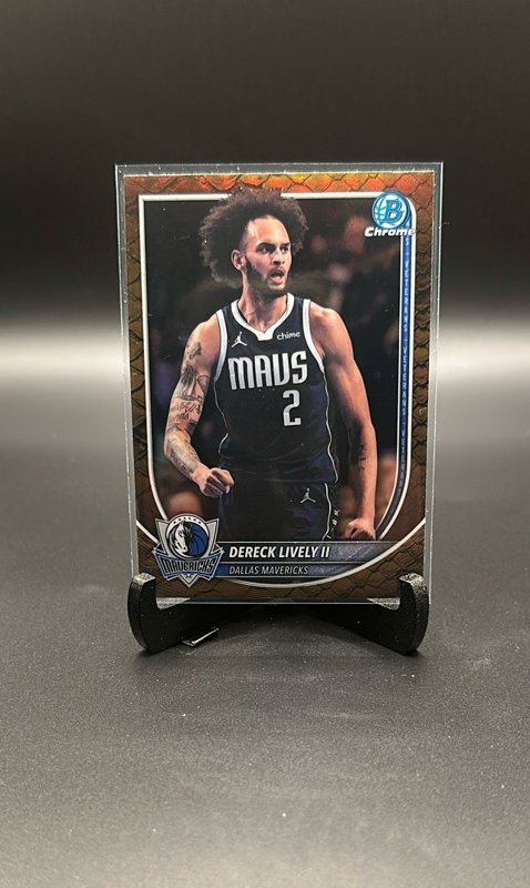 2025-26 Bowman #BCV-198 Dereck Lively II Chrome Reptilian Refractors