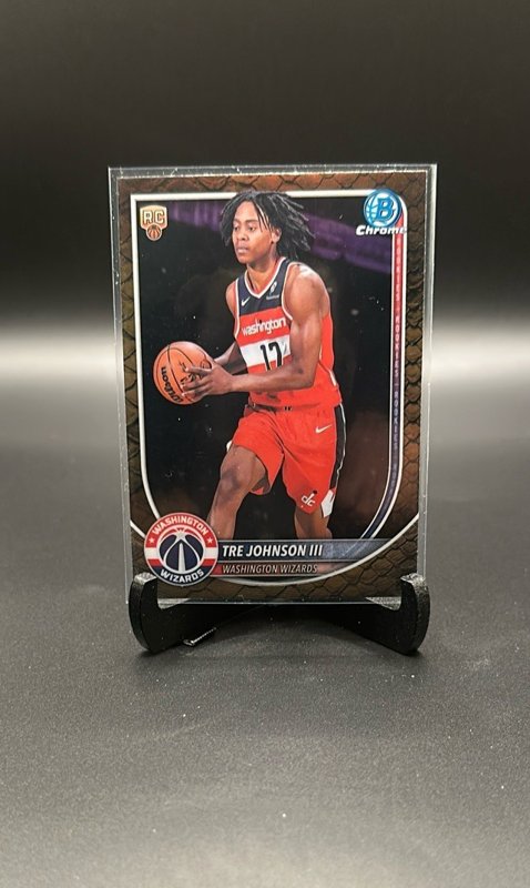 2025-26 Bowman #BCV-6 Tre Johnson III Chrome Reptilian Refractors