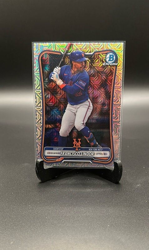 2026 Bowman #17 Francisco Lindor Chrome Mojo Refractors