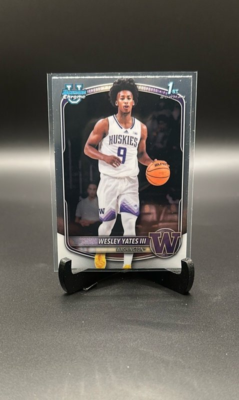 2025-26 Bowman #BCP-43 Wesley Yates III Chrome Prospects