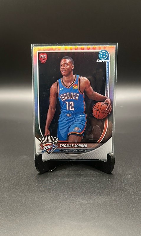 2025-26 Bowman #BRR-15 Thomas Sorber Chrome Rookie Red RC Logo