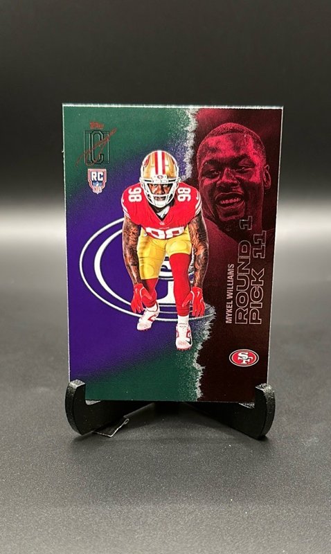 2025 Topps Signature Class #123 Mykel Williams Green & Purple