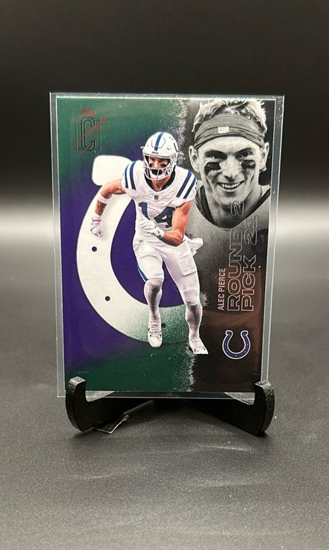 2025 Topps Signature Class #78 Alec Pierce Green & Purple