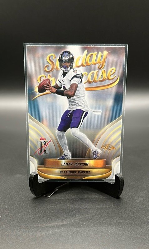 2025 Topps Signature Class #SS-5 Lamar Jackson Sunday Showcase