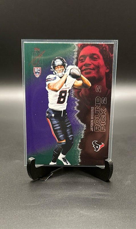 2025 Topps Signature Class #122 Jayden Higgins Green & Purple