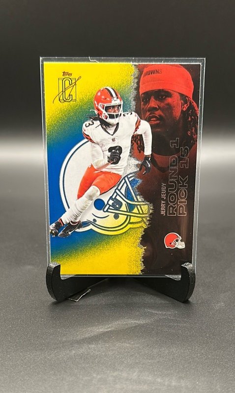 2025 Topps Signature Class #70 Jerry Jeudy Blue & Yellow