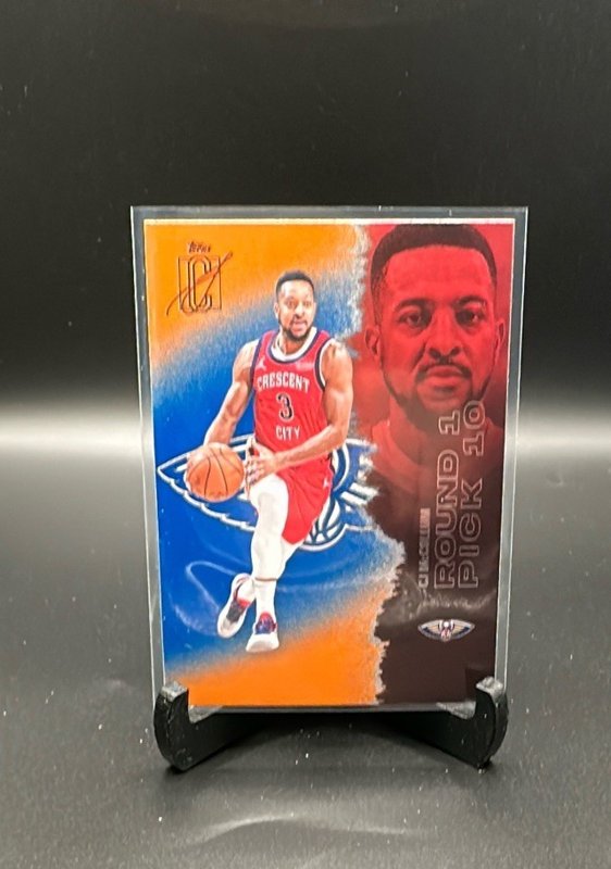 2025-26 Topps Signature Class #13 CJ McCollum Blue & Orange