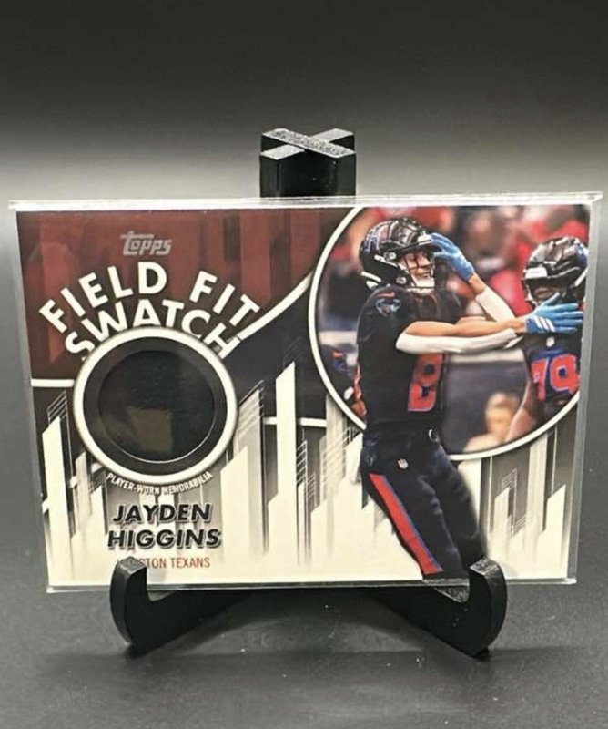 2026 Topps Flagship Football - Jayden Higgins Field Fit Swatch Player Worn Texan