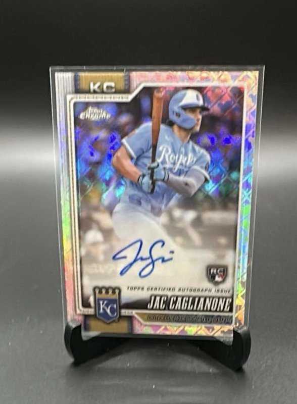 2026 Topps Chrome Logofractor Jac Caglianone Auto Royals RC RA-JC