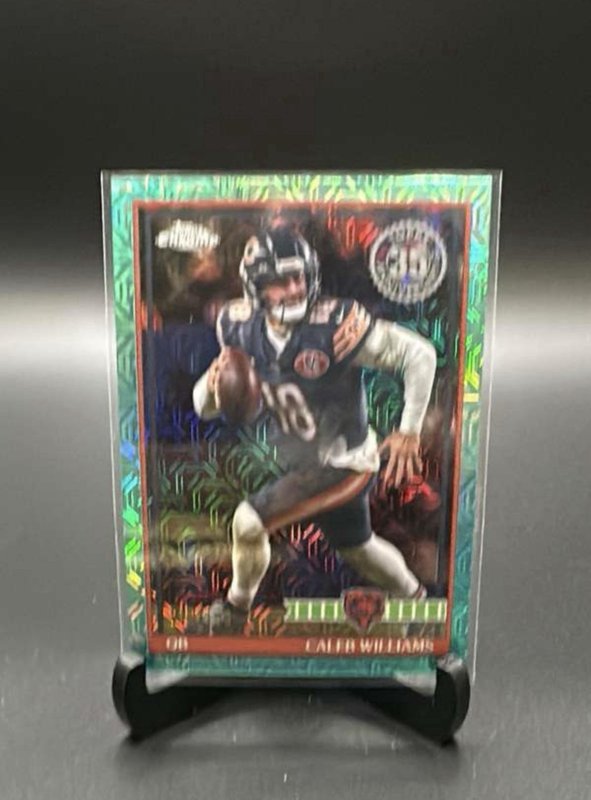Topps flagship Caleb Williams Chicago Bears 35th Anniversary /199Aqua