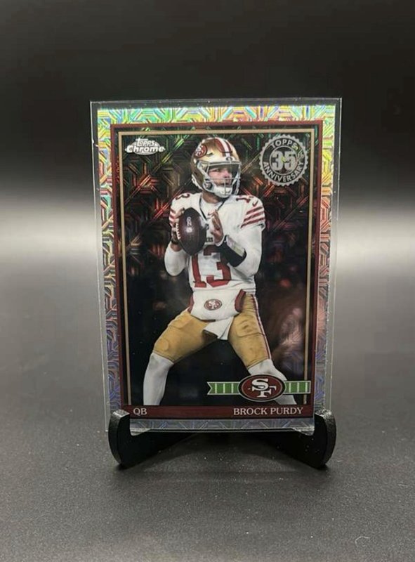 2026 Topps Chrome Flagship Brock Purdy 49ers mojo refractor #91TC-3