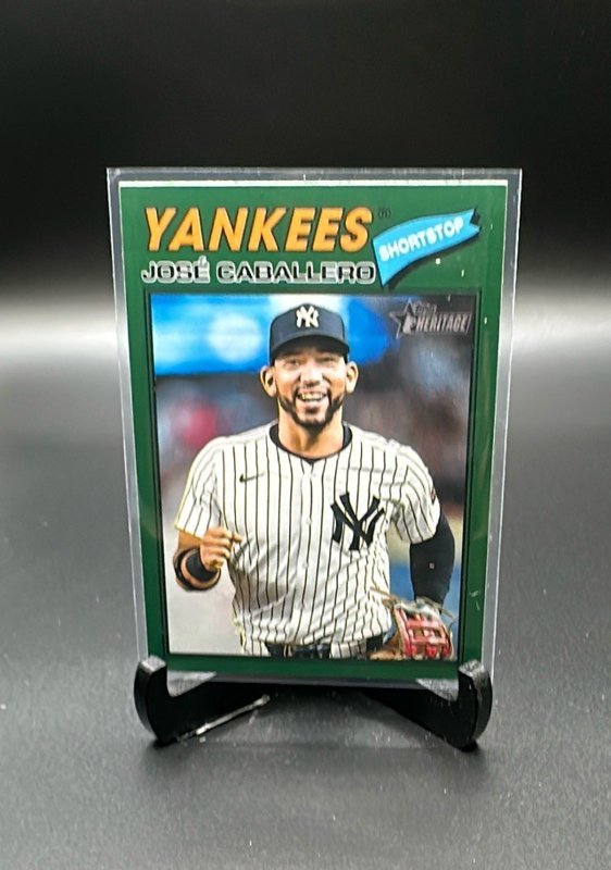 2026 Topps Heritage #328 José Caballero Dark Green