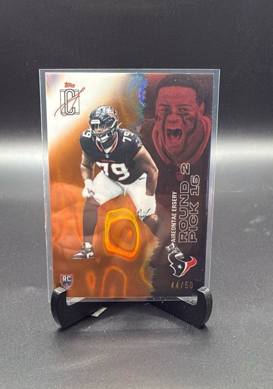 2025 Topps Signature Class #195 Aireontae Ersery Orange Lava #/50