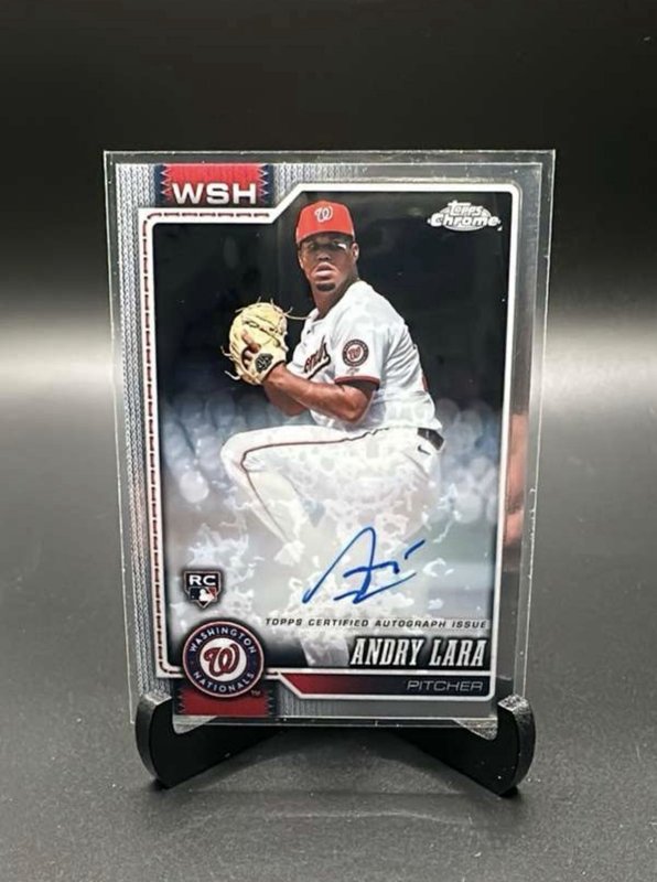 2026 Topps Chrome Baseball Andry Lara (RC) #RA-AL Rookie On Card Auto Nationals