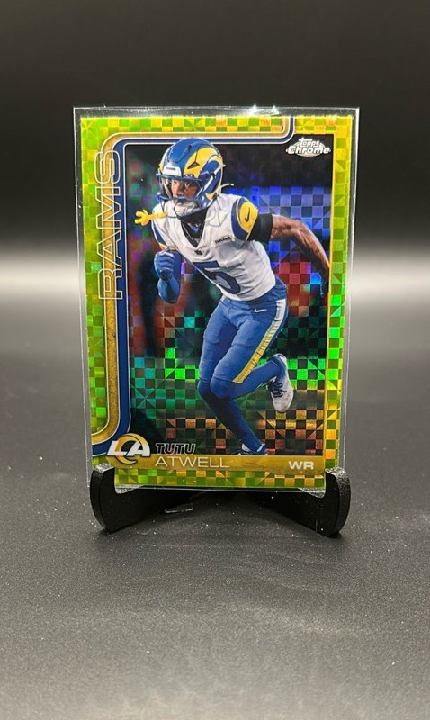 2025 Topps Chrome #167 Tutu Atwell Lime Green X-Fractor