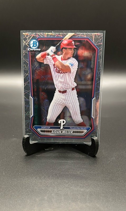 2026 Bowman #BCP-49 Aidan Miller Chrome Prospects Lazer Refractor