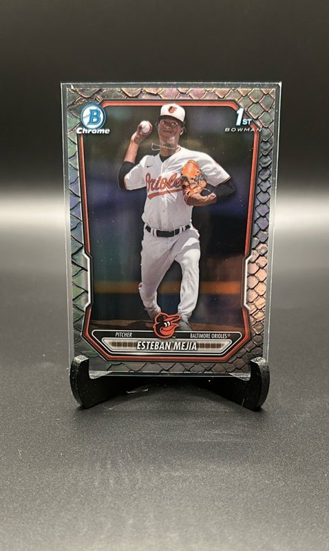 2026 Bowman #BCP-79 Esteban Mejia Chrome Prospects Reptilian Refractor
