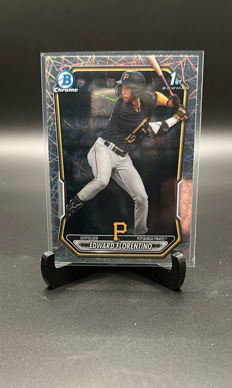 2026 Bowman #BCP-82 Edward Florentino Chrome Prospects Lazer Refractor