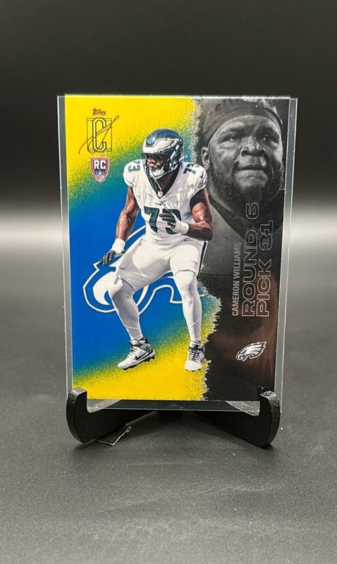 2025 Topps Signature Class #203 Cameron Williams Blue & Yellow