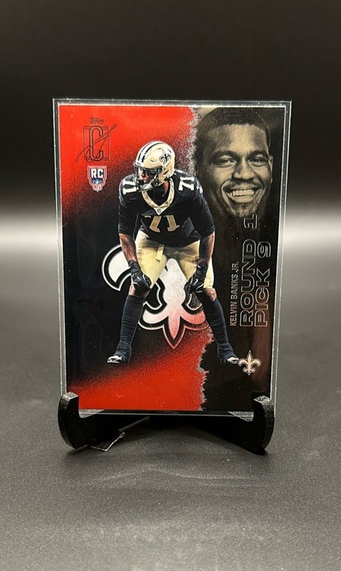 2025 Topps Signature Class #154 Kelvin Banks Jr. Red & Black