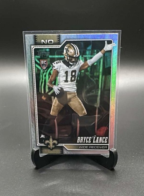 2026 Topps Foil Flagship Football Bryce Lance RC Rookie New Orleans Saints WR