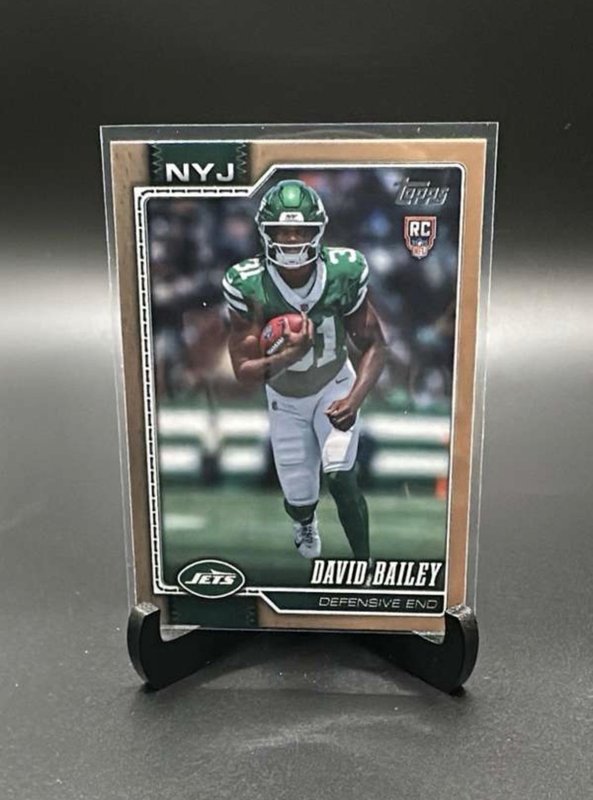 2026 Topps Flagship Football David Bailey Gold Rookie /2026 Jets RC #343