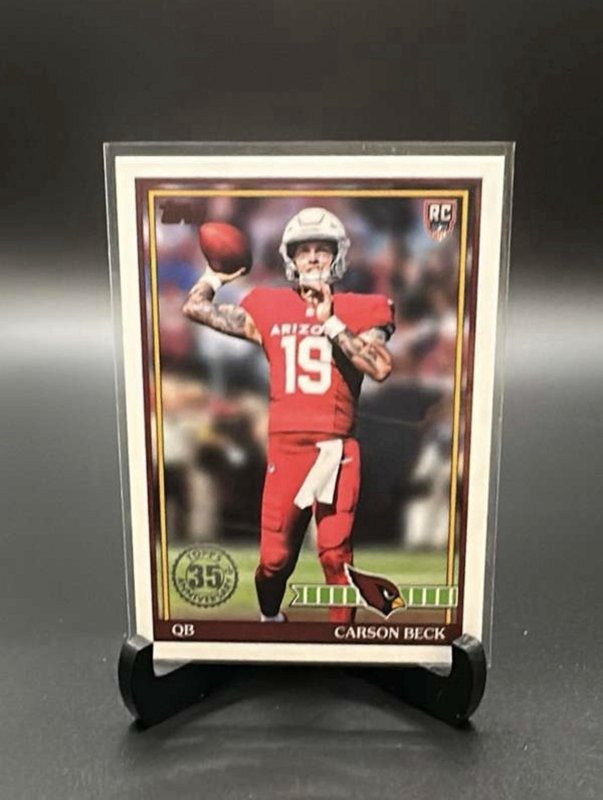 2026 Topps Flagship Carson Beck #91TR-5 35th Anniversary Rookie AZ Cardinals