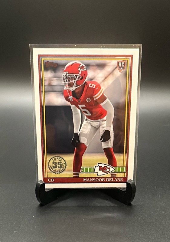 2026 Topps Flagship #91TR-48 Mansoor Delane 1991 Topps Football Rookies